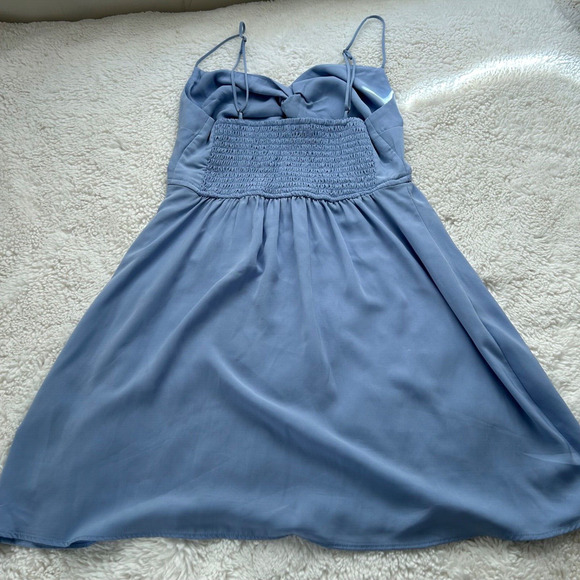 Abercrombie & Fitch Traveler Mini Tennis Dress‎ Light Blue Small Petite - Picture 2 of 6